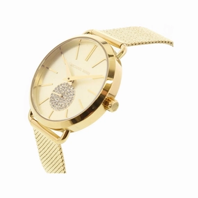 Michael Kors MK3844 Women's Portia Gold Dial Watch, Gold