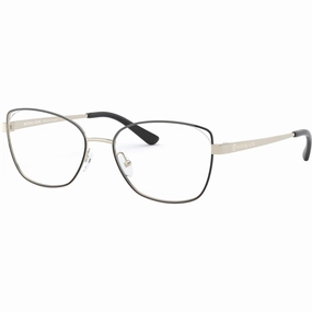 Michael Kors Women's Eyeglasses - Light Gold Black Metal Cat Eye Frame | 0MK3043 1014