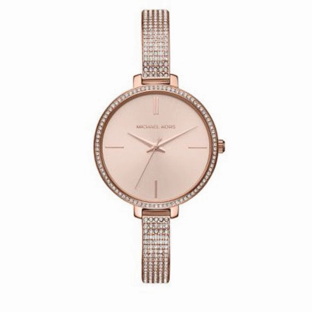 Michael Kors Women's Jaryn Rose Gold Stainless Steel Bracelet Watch MK3785