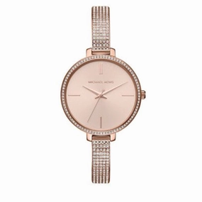 Michael Kors Women's Jaryn Rose Gold Stainless Steel Bracelet Watch MK3785