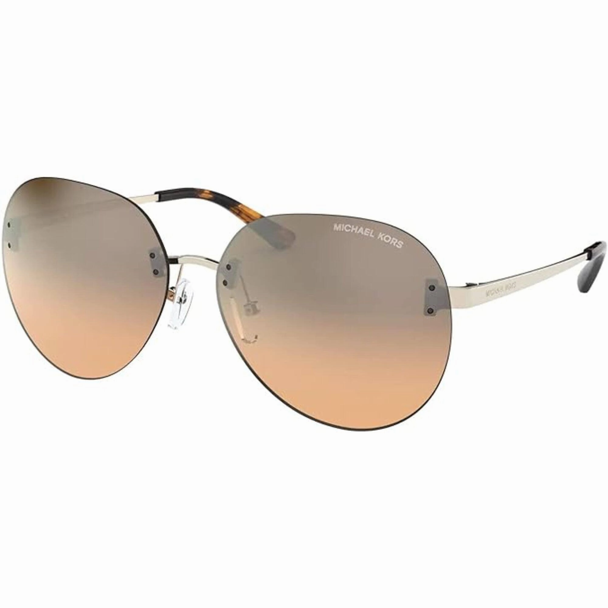 Michael Kors Women's Sunglasses - Light Gold Round Frame | MICHAEL KORS 0MK1037 12128Z