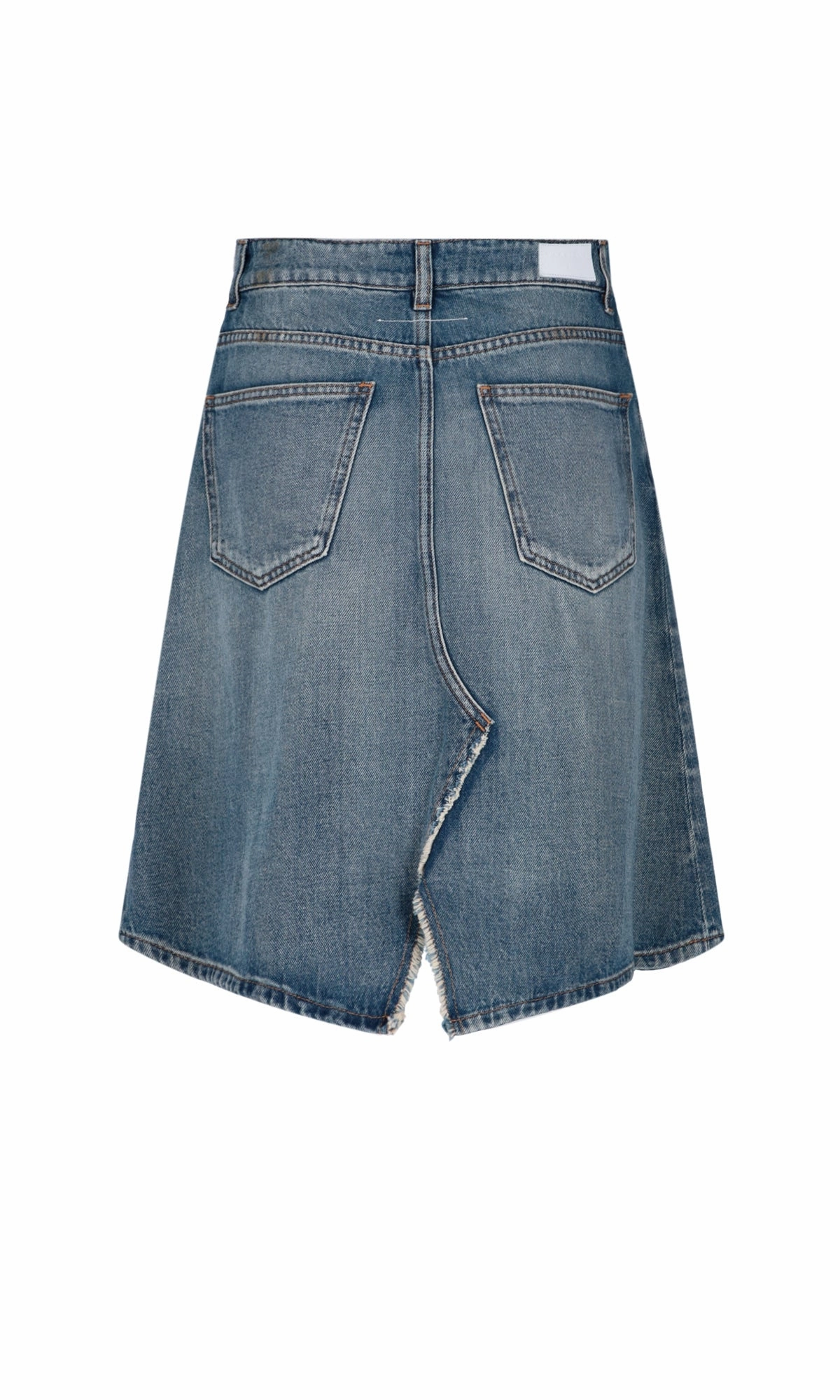 MM6 Maison Margiela Front Split Denim Skirt