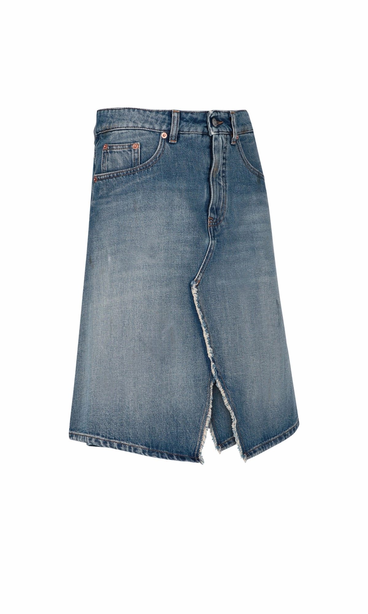 MM6 Maison Margiela Front Split Denim Skirt