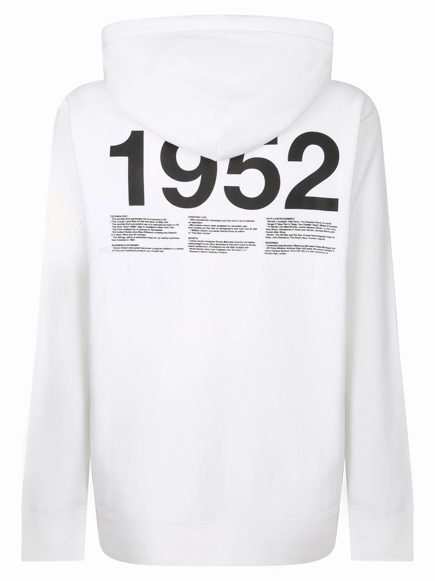 Moncler 1952 Graphic Logo Printed Hooded Jacket