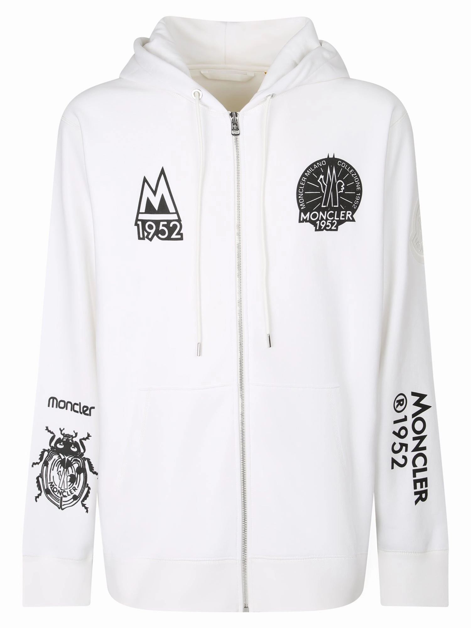Moncler 1952 Graphic Logo Printed Hooded Jacket