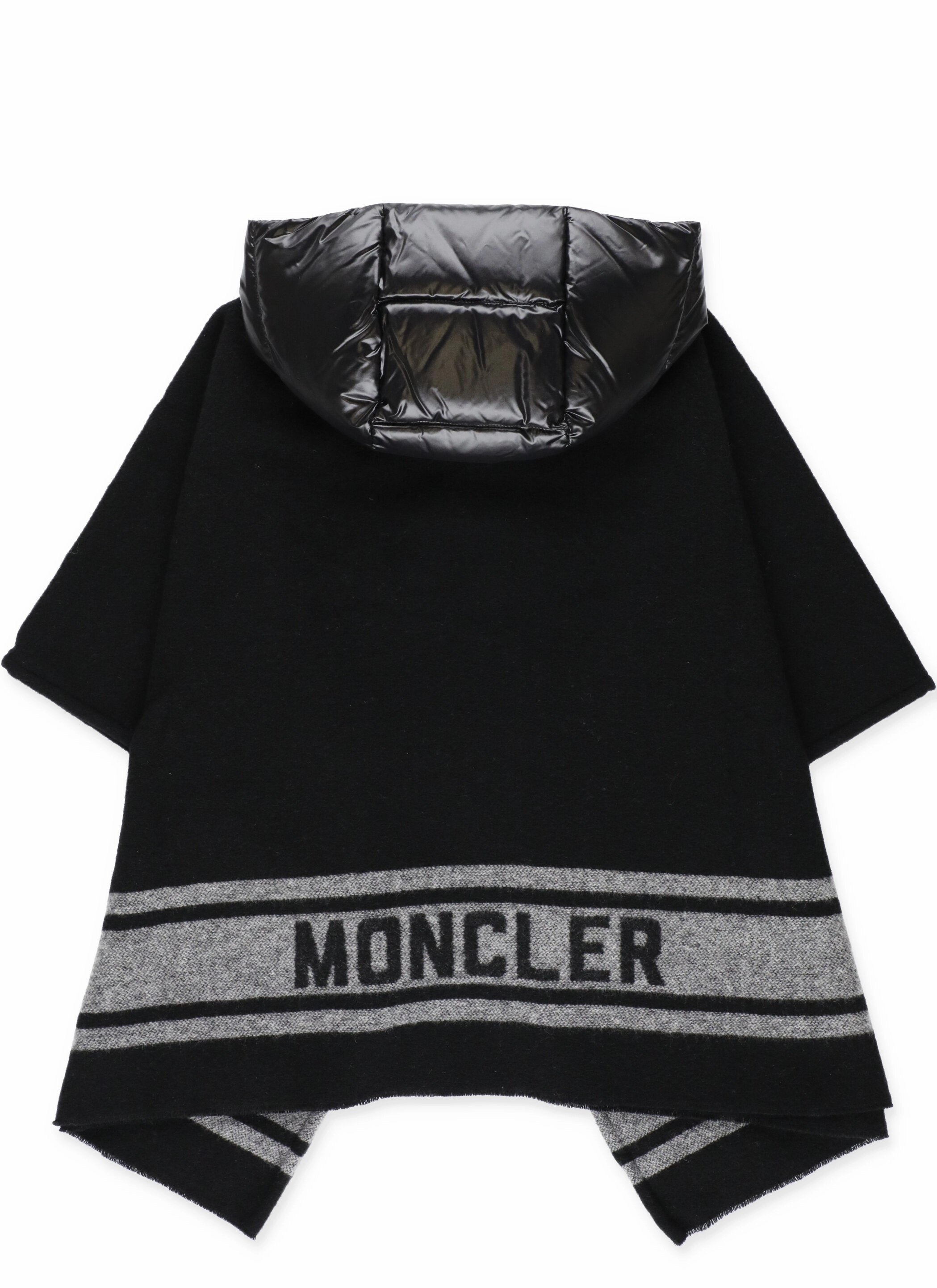Moncler Enfant Logo Detail Hooded Poncho