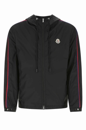 Moncler Logo Patch Drawstring Hooded Jacket