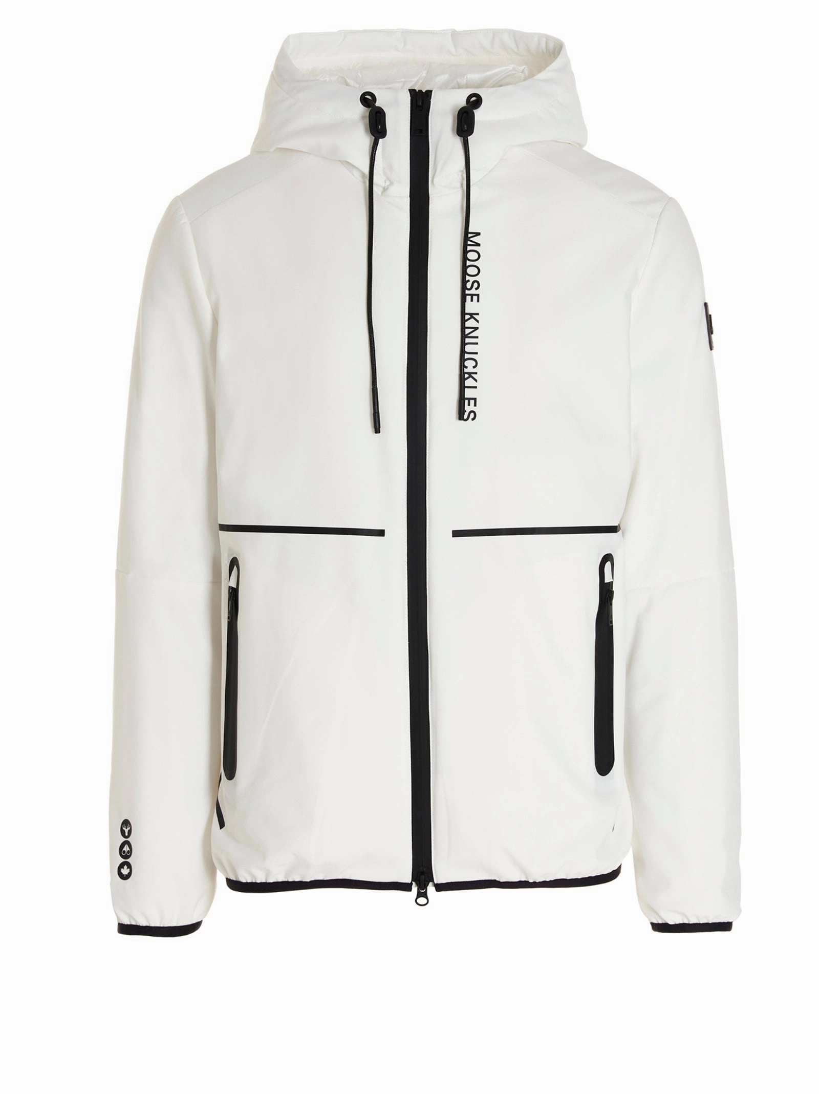 Moose Knuckles Zip-Up Drawstring Hooded Jacket