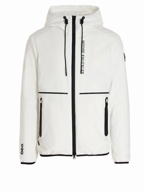 Moose Knuckles Zip-Up Drawstring Hooded Jacket