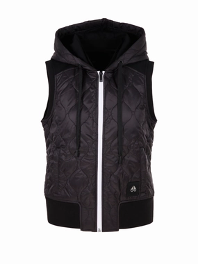 Moose Knuckles Zip-Up Sleeveless Hooded Gilet