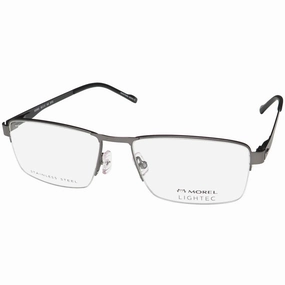 Morel Men's Eyeglasses - Gunmetal Metal Half Rim Rectangular Shape Frame | 30296S SP05