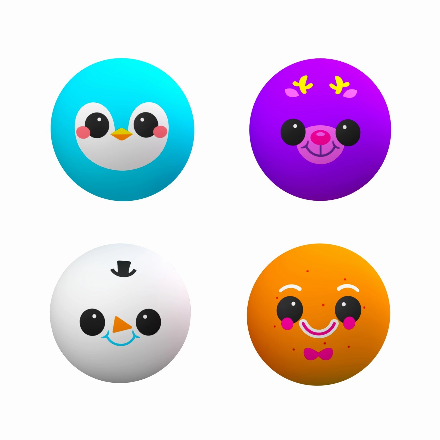 NeeDoh Squishmas Squishkins - Set of 4