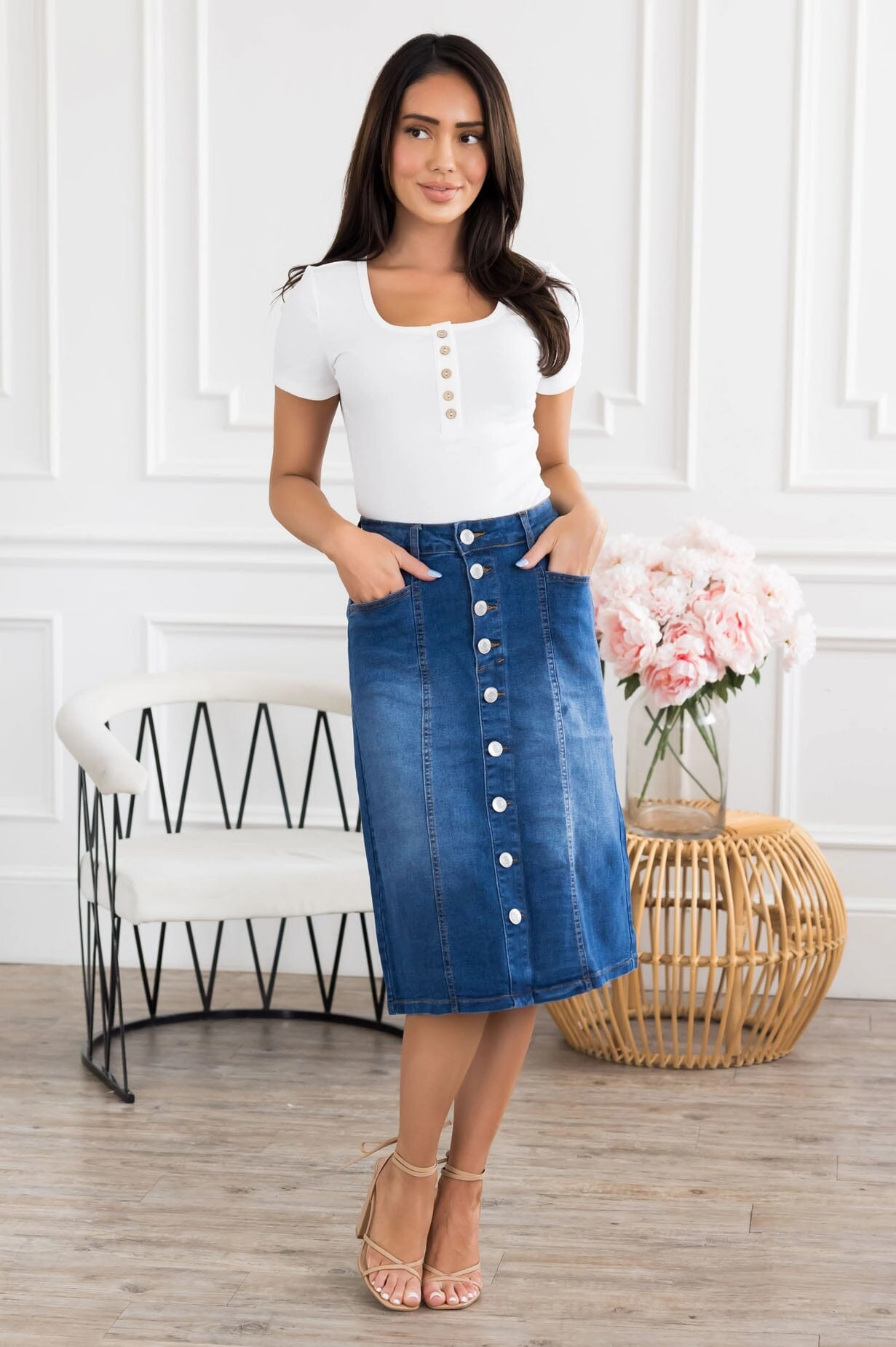Out For More Denim Skirt