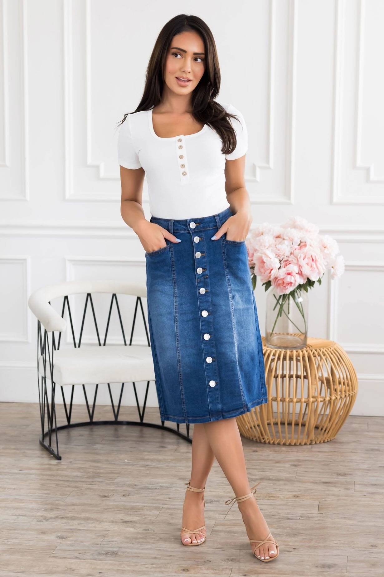 Out For More Denim Skirt