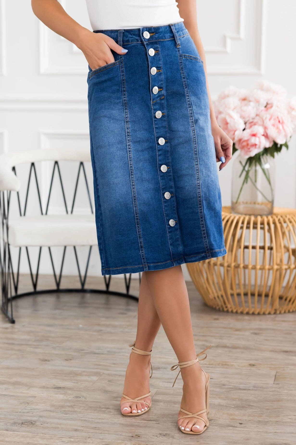 Out For More Denim Skirt