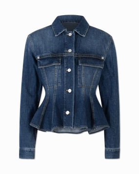 Peplum Denim Jacket