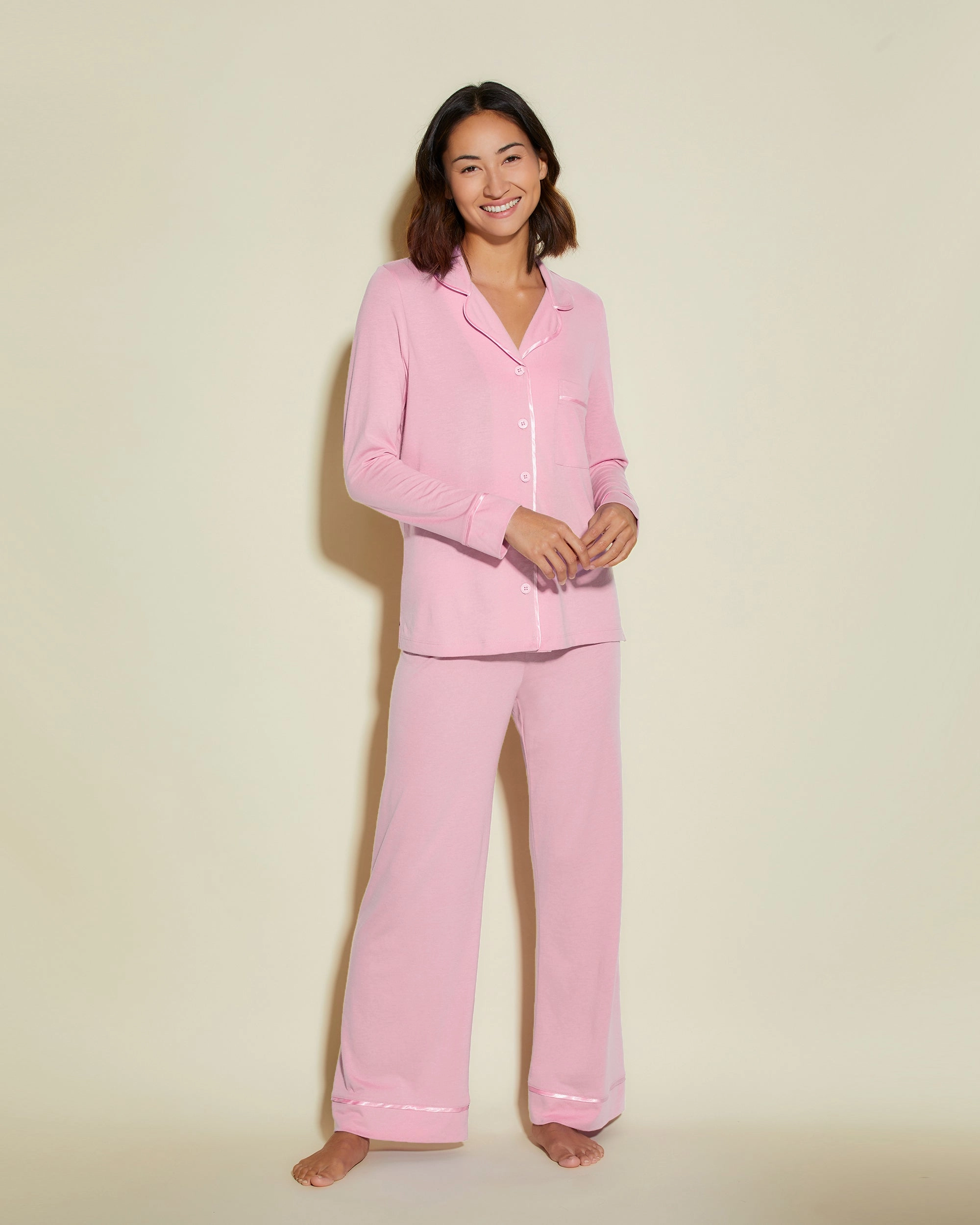 Petite Long Sleeve Top & Pant Pajama Set