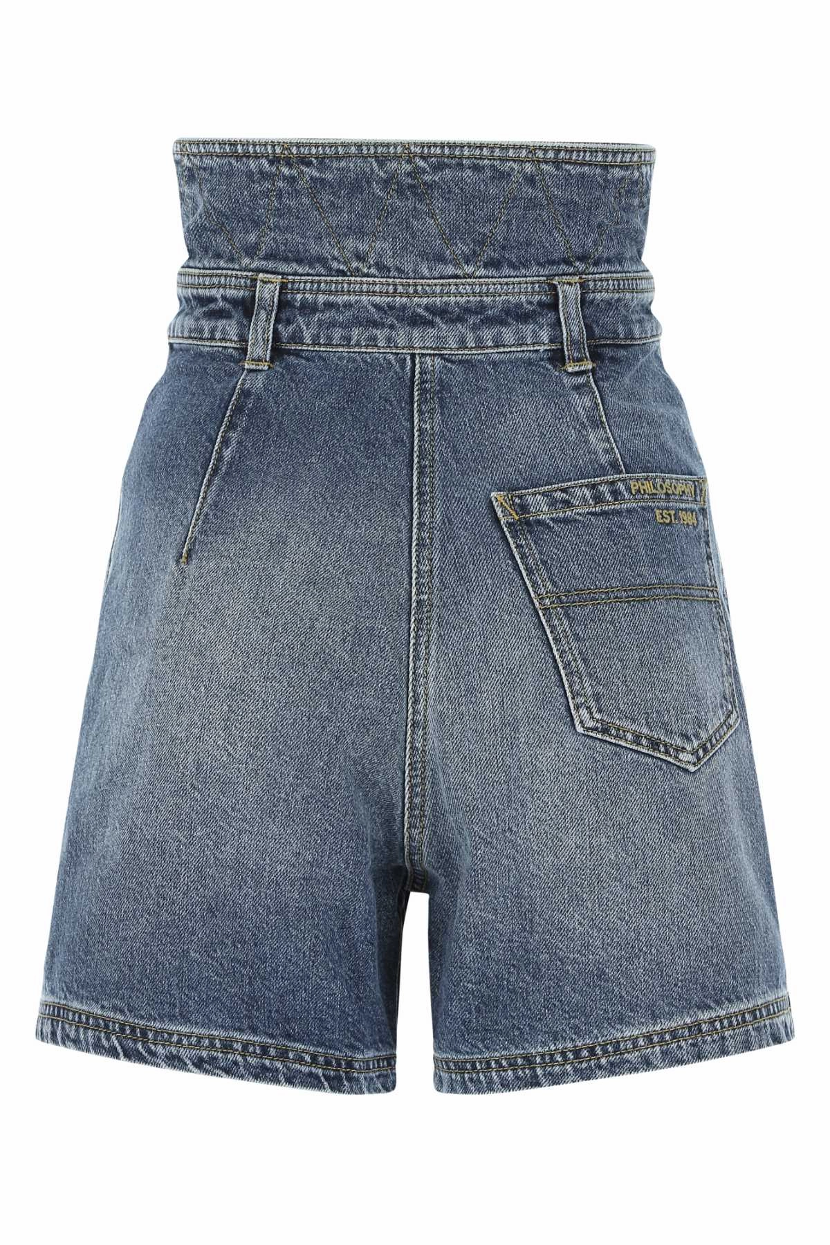 Philosophy Di Lorenzo Serafini Denim Shorts