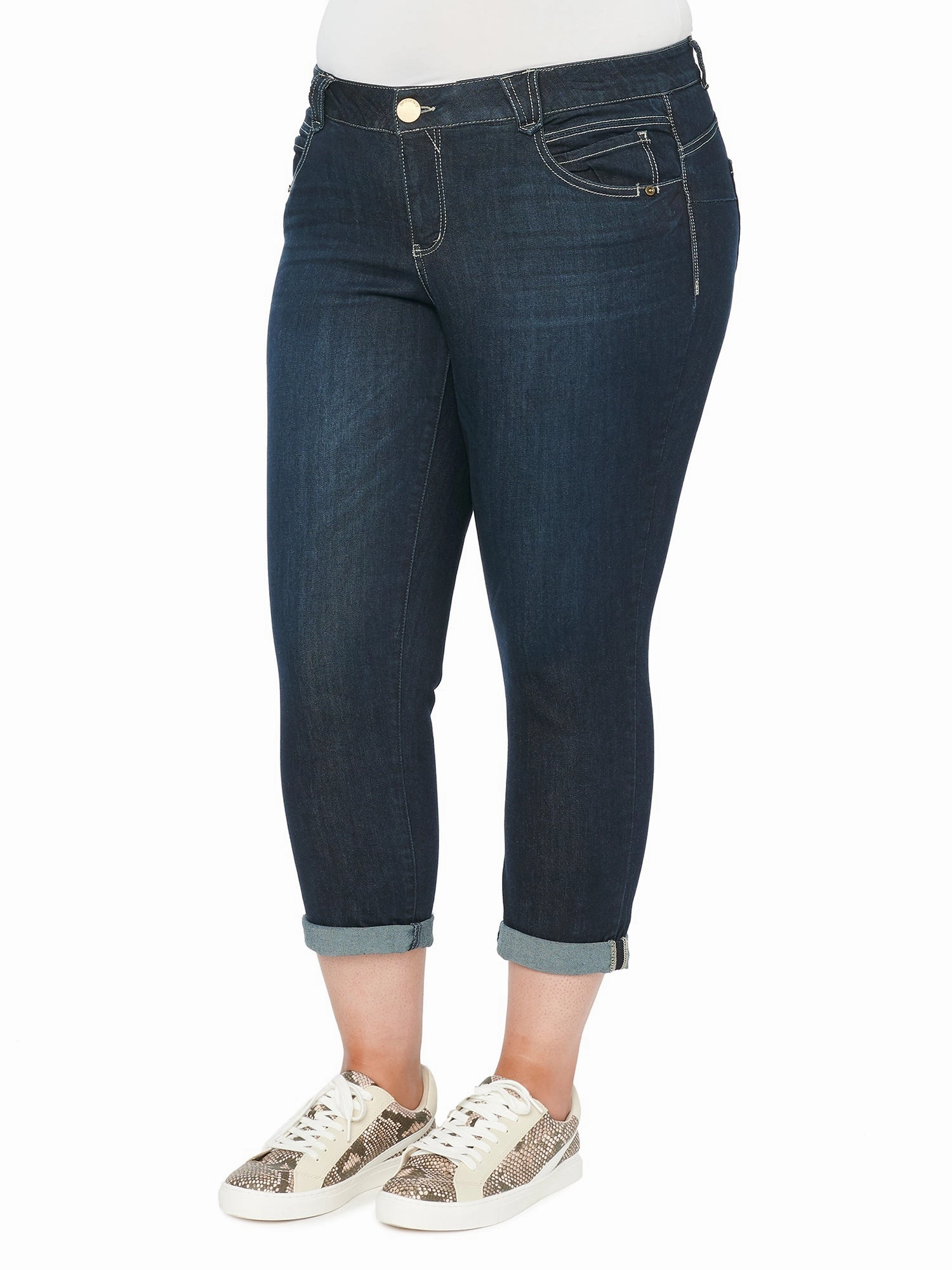 Plus "Ab"solution® Ankle Skimmer Indigo