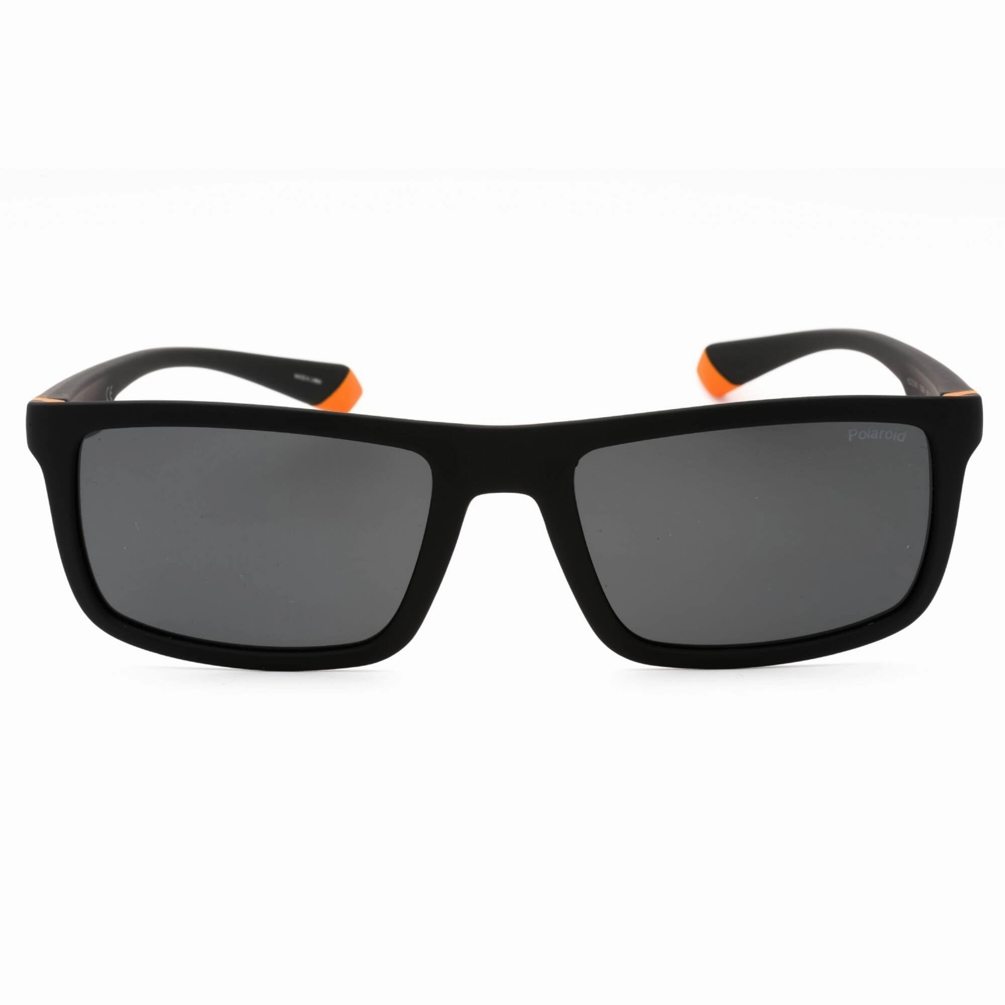 Polaroid Core Men's Sunglasses - Black Orange Frame Grey Lens | PLD 2134/S 08LZ M9
