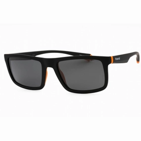 Polaroid Core Men's Sunglasses - Black Orange Frame Grey Lens | PLD 2134/S 08LZ M9