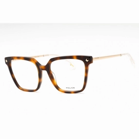Police Women's Eyeglasses - Light Tortoise Plastic Cat Eye Full Rim | VPLD26 09AJ