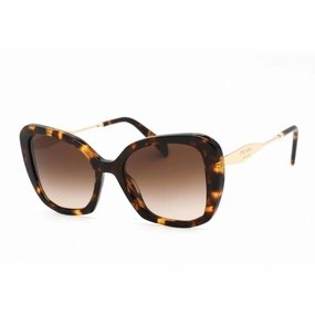 Prada Women's Sunglasses - Honey Tortoise Plastic Butterfly Frame | 0PR 03YS VAU6S1