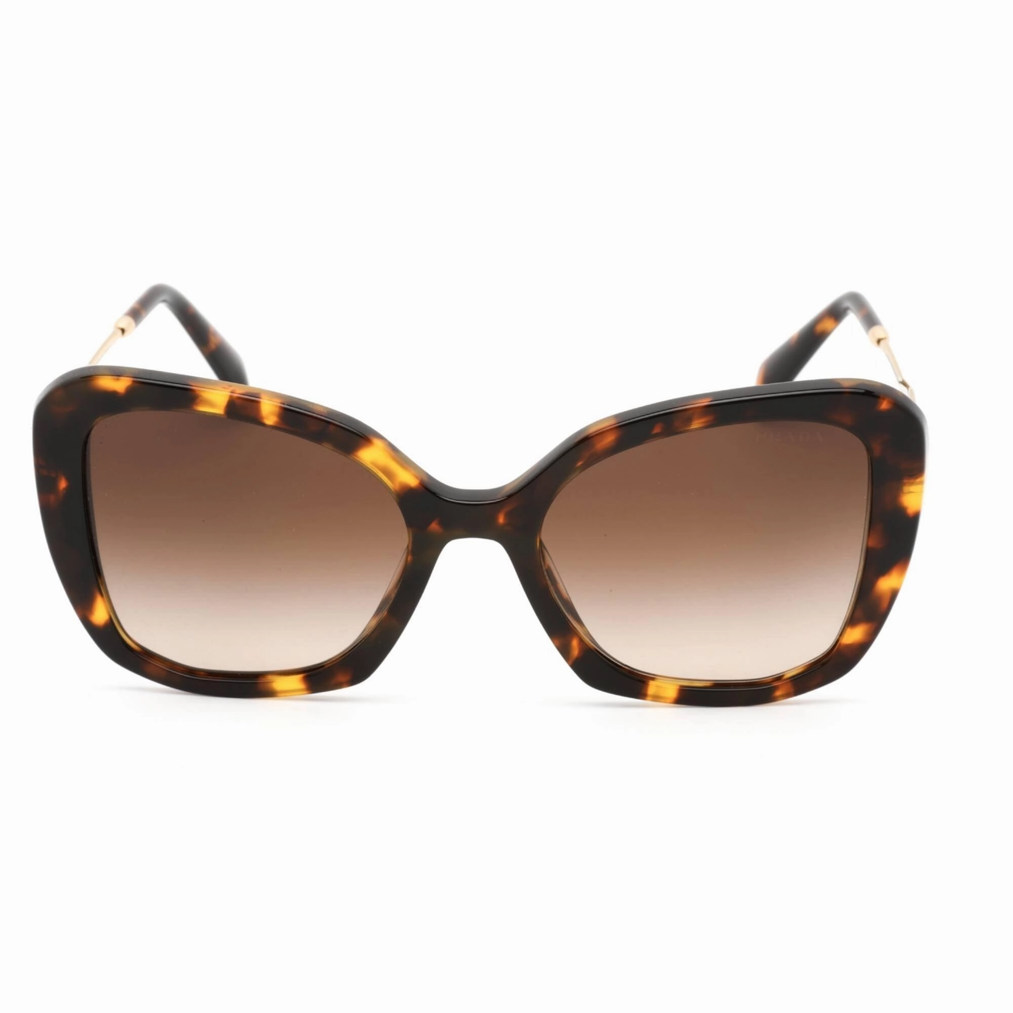 Prada Women's Sunglasses - Honey Tortoise Plastic Butterfly Frame | 0PR 03YS VAU6S1