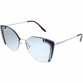 Prada Women's Sunglasses - Silver Grey Metal Butterfly Frame | PRADA 0PR 59VS 4295J064