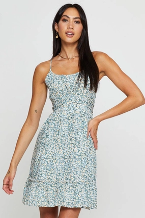 Print Mini Dress Sleeveless