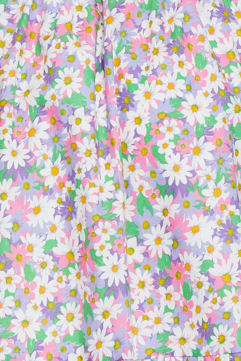 Print Skater Mini Skirt