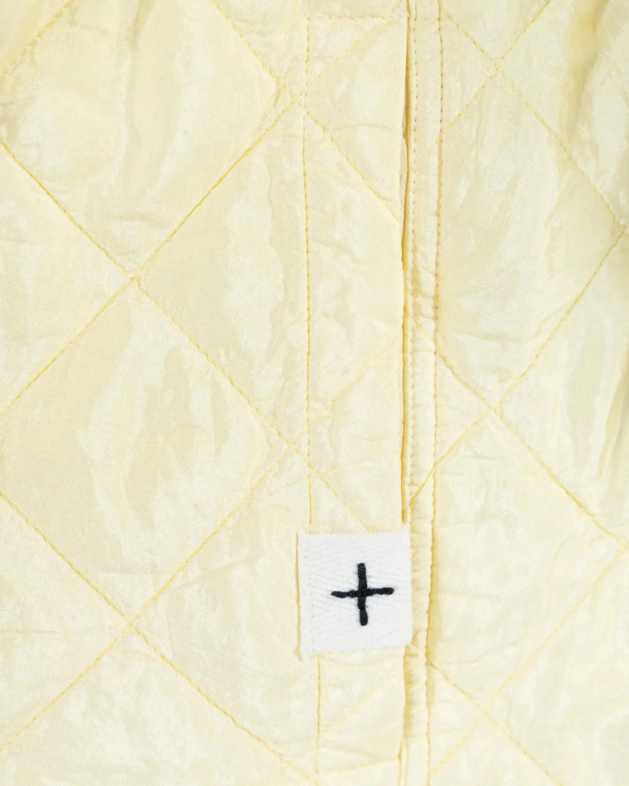Quilted Silk And Nylon Jacket