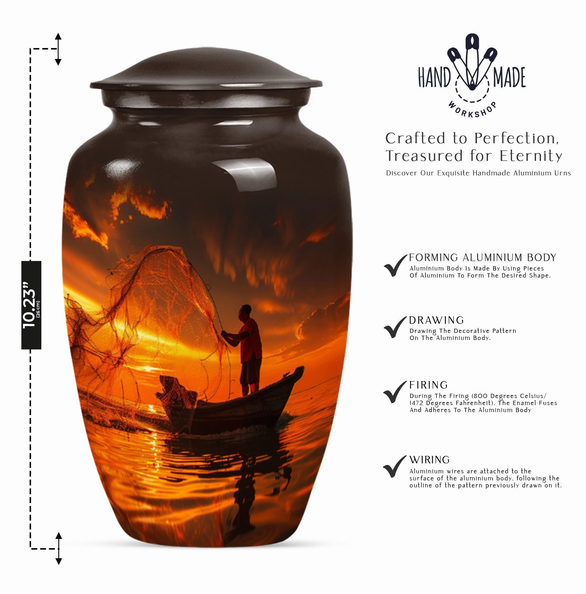Remembrance Fishing Urn: A Memorial Tribute For Men's Ashes