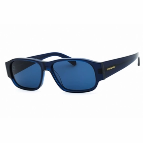 Salvatore Ferragamo Men's Sunglasses - Transparent Blue Acetate Frame | SF1109S 432