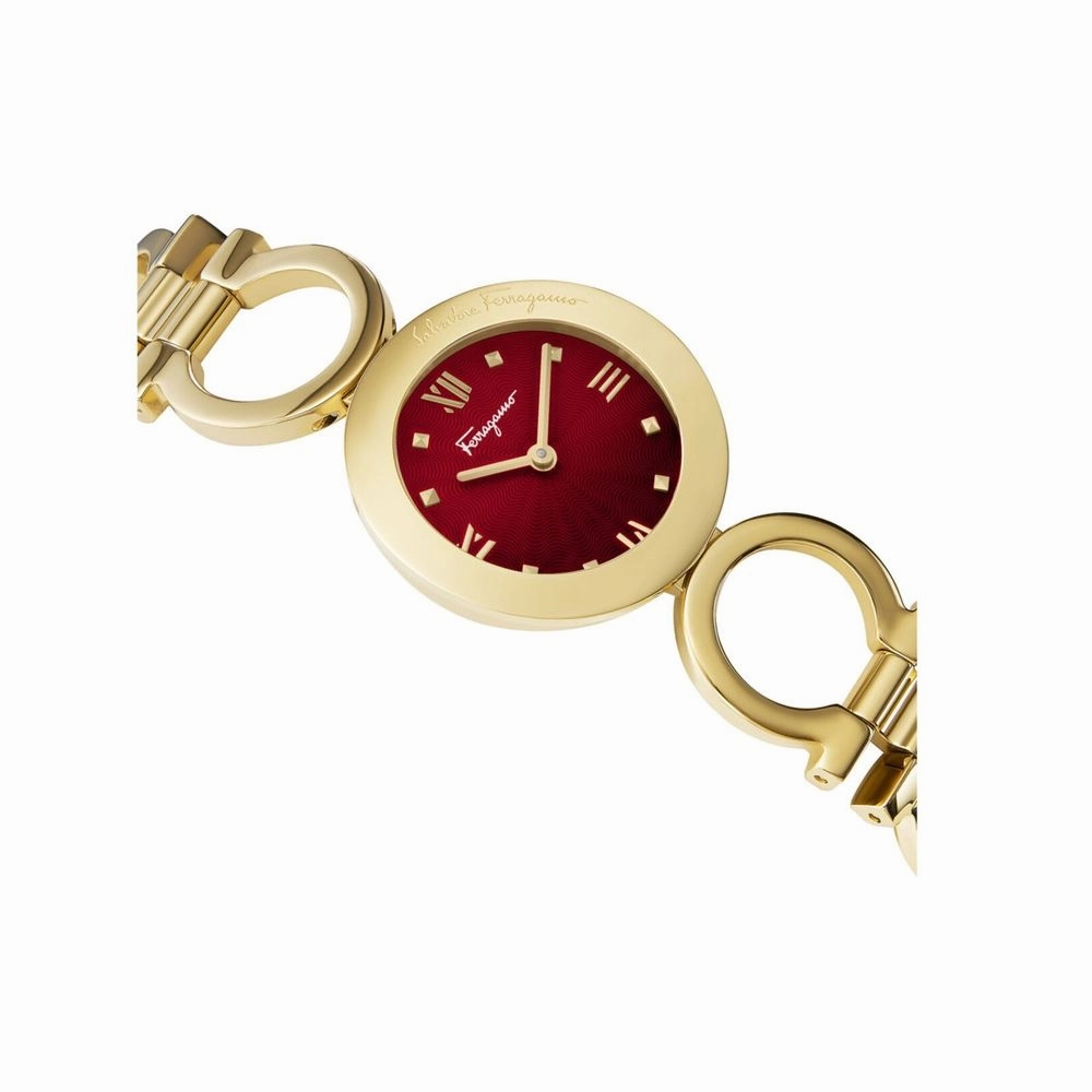 Salvatore Ferragamo SFYA00321 Women's Gancino Gold 28mm Bracelet Fashion Watch