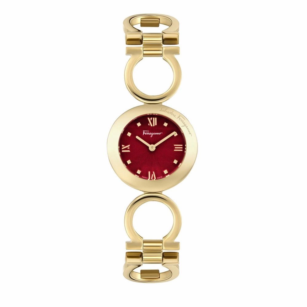Salvatore Ferragamo SFYA00321 Women's Gancino Gold 28mm Bracelet Fashion Watch
