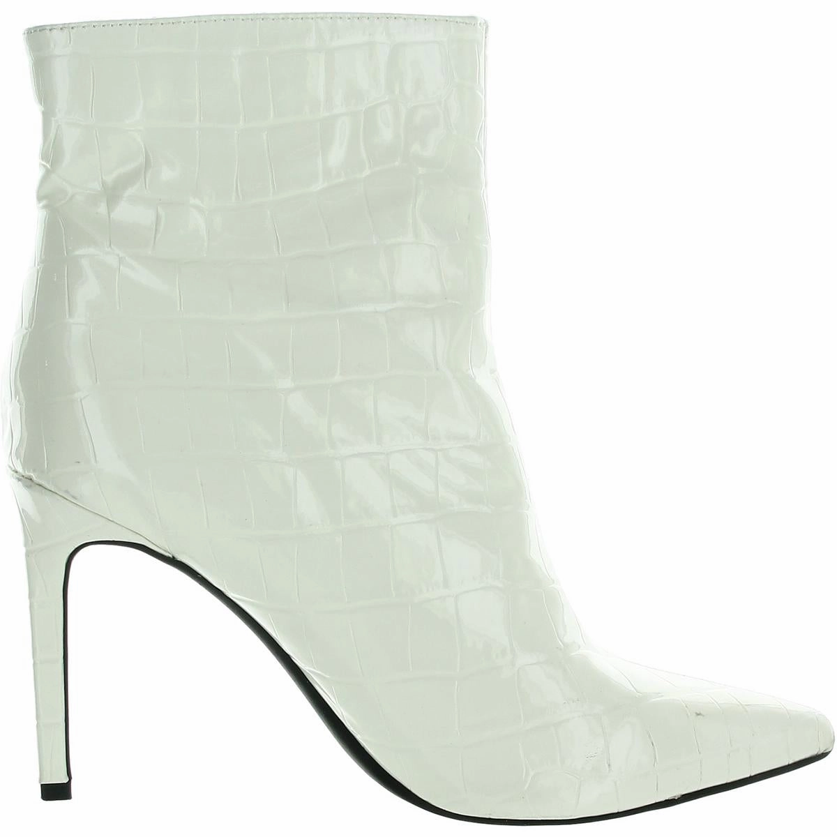 SARISHAAP Womens Embossed Manmade Ankle Boots