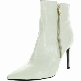 SARISHAAP Womens Embossed Manmade Ankle Boots