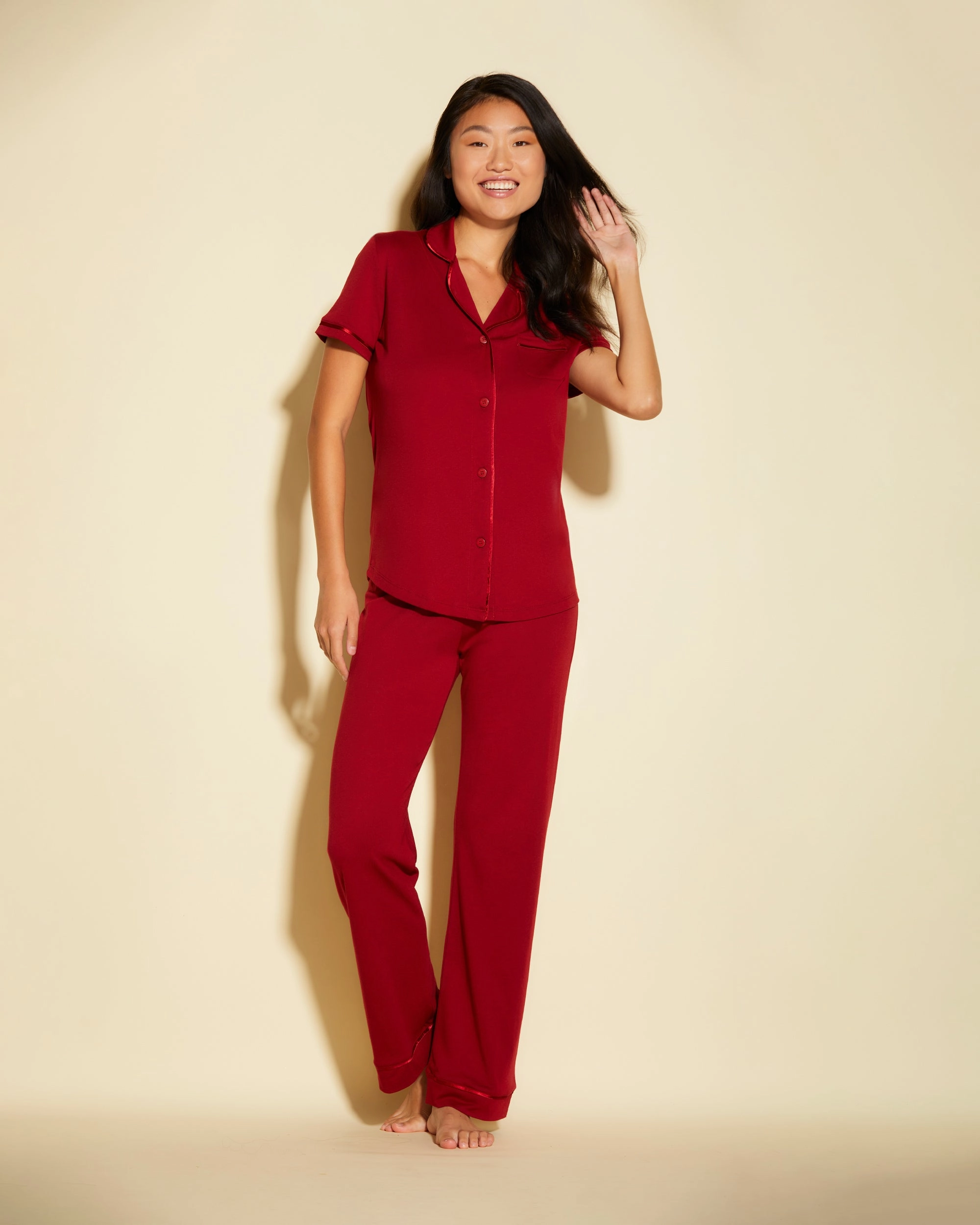 Short Sleeve Top & Pant Pajama Set