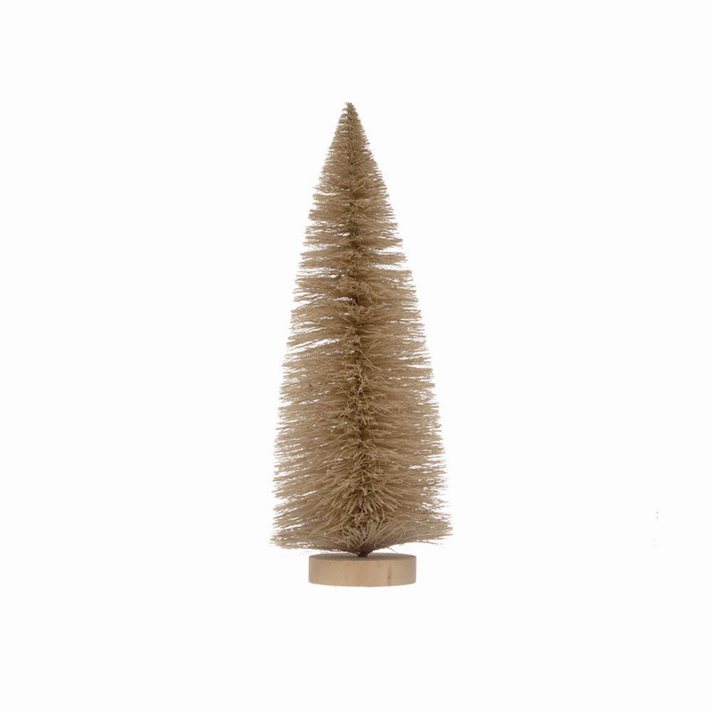 Sisal Bottle Brush Tree with Wood Base - 4.25" x 12"