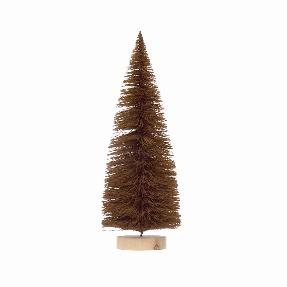 Sisal Bottle Brush Tree with Wood Base - 4.25" x 12"