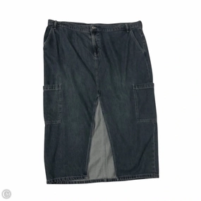 Skirt Midi By Old Navy In Blue Denim, Size: 20