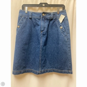 Skirt Mini & Short By Casablanca In Blue Denim, Size: 8