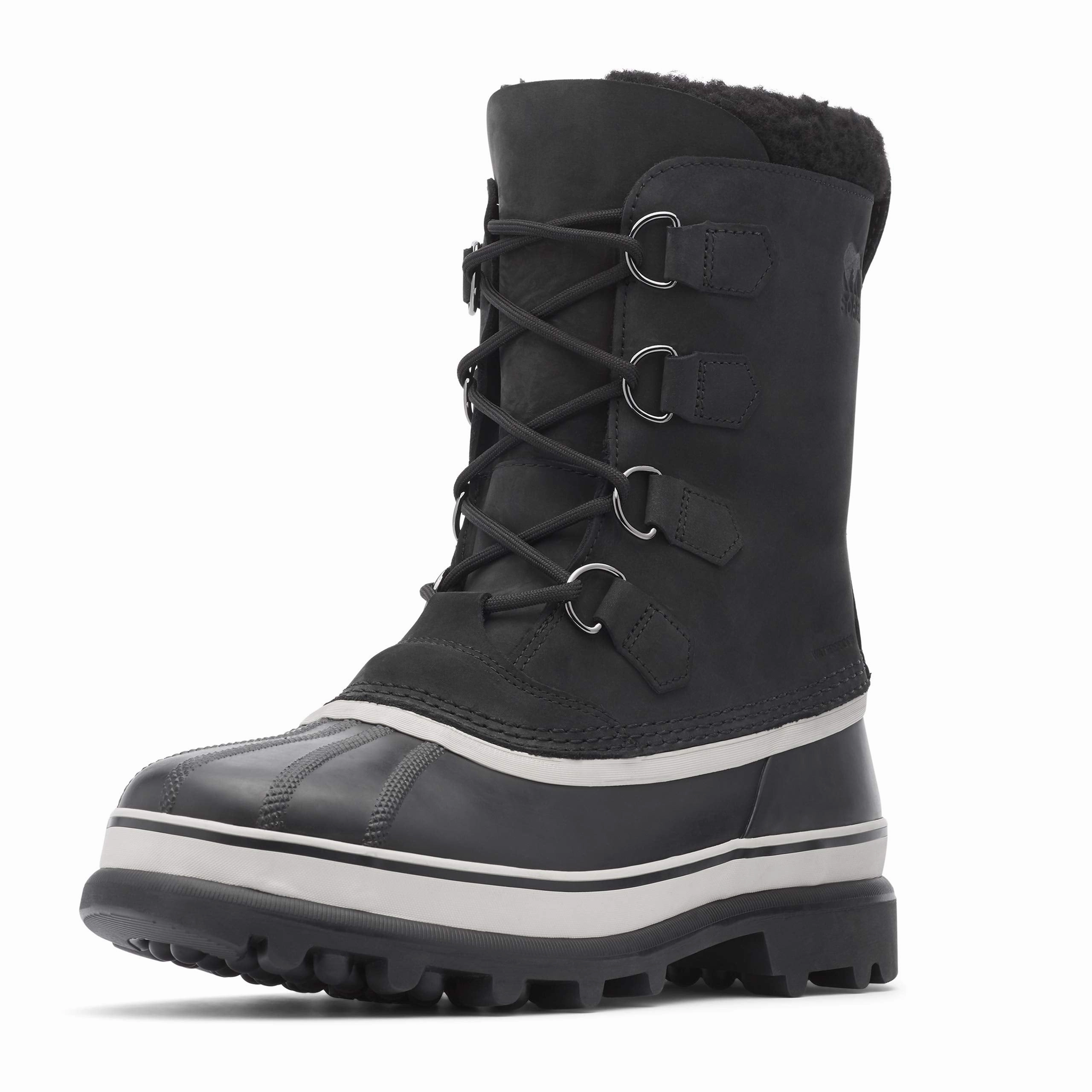 Sorel - Herren Caribou Wasserdichter Stiefel für den Winter. Schwarz. dunkler Stein. 41 EU