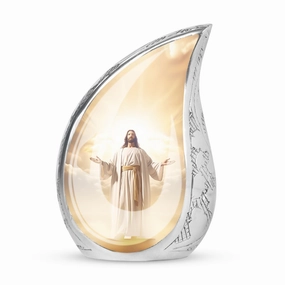 Soul's Refuge -Jesus Christ With Holy Cross Memorial Urn