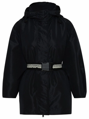 Stella McCartney Drawstring Hooded Belt Jacket