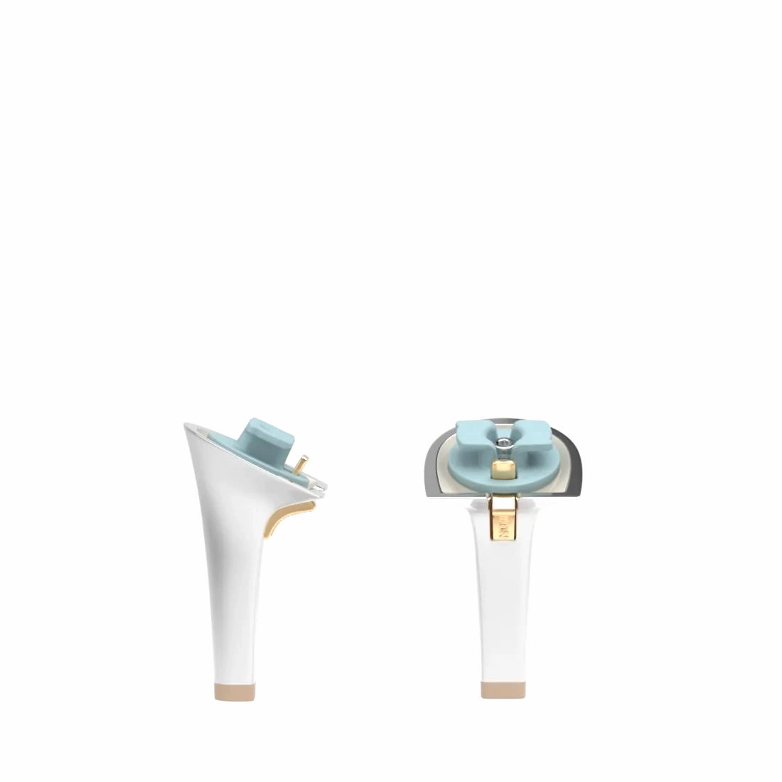 Stiletto Heel Kit 4 Matte Silver