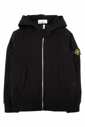 Stone Island Junior Logo Patch Hooded Jacket