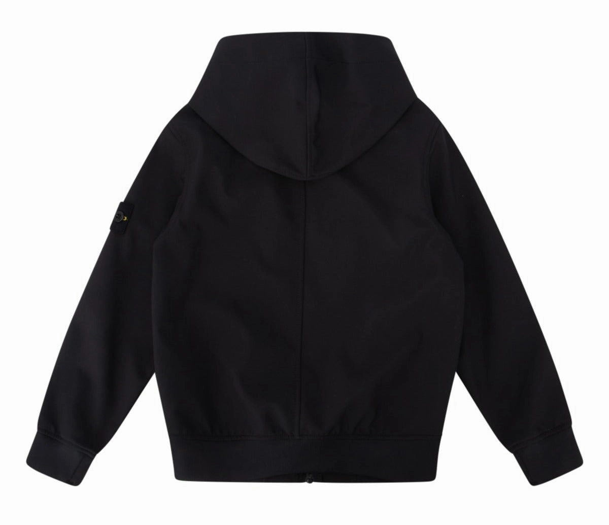 Stone Island Junior Logo Patch Zip-Up Hooded Jacket