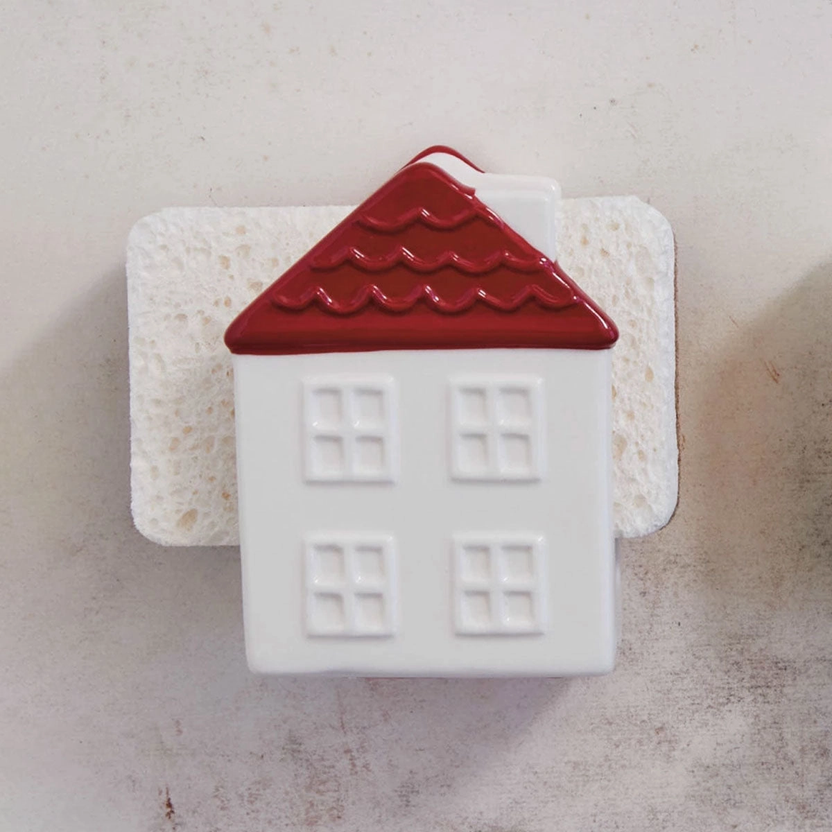 Stoneware Sponge Holder with Sponge